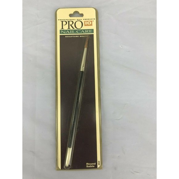 Pro 10 Professional Nail Brush Round Sable - Picture 1 of 3
